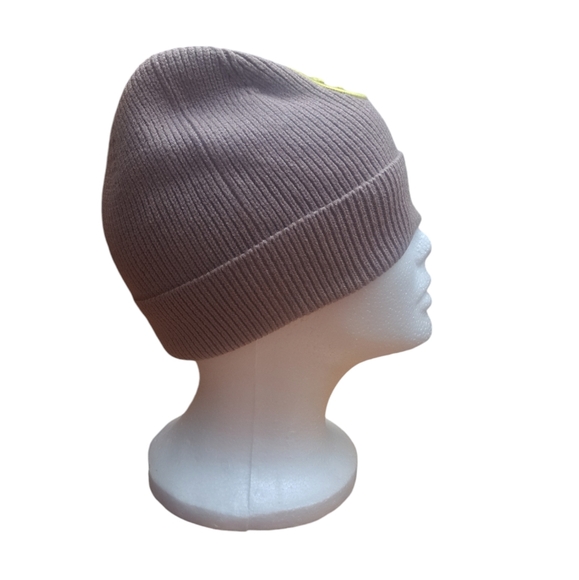 NWT Knit Beanie Tan Unisex One Size Poly Blend Soft Warm Stocking Stuffer - Picture 5 of 9